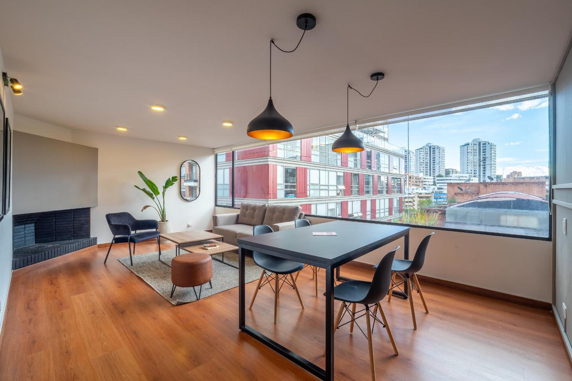 보고타 Penthouse Chicala Colombian Experience In Parque Virrey 아파트 외부 사진